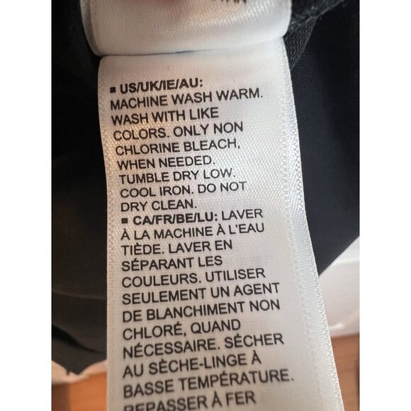 Terea By Andrea Pitter Primrose Knotted Front Top Size Large Black Long Sleeves - Picture 10 of 11